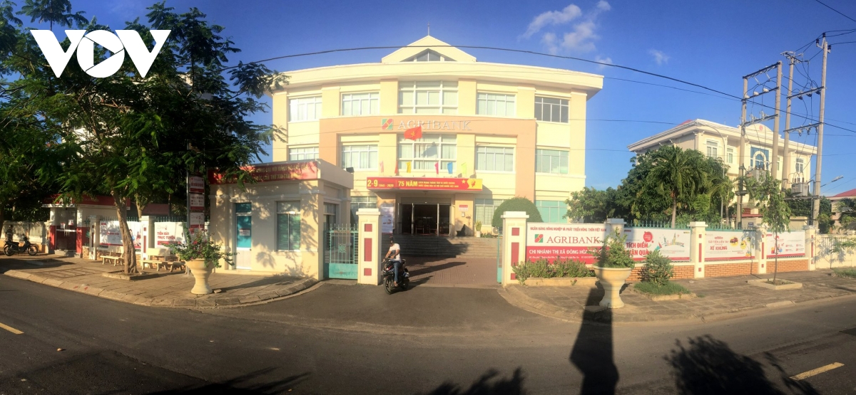 Ngân hàng Agribank Chi nhánh thị xã Đông Hòa, tỉnh Phú Yên, nơi xảy ra sự việc.