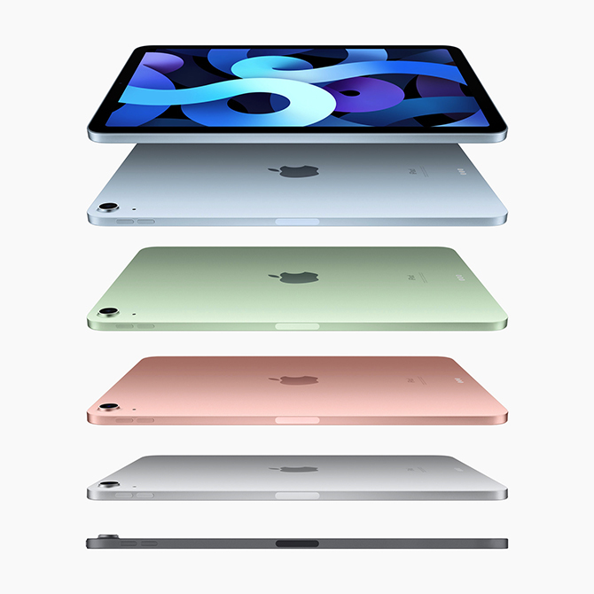 5 màu sắc của iPad Air 2020.