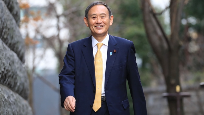 Tân Chủ tịch LDP Yoshihide Suga.
