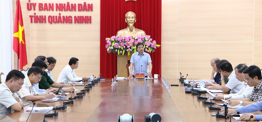 Đồng chí Nguyễn Văn Thắng, Chủ tịch UBND tỉnh chủ trì cuộc họp