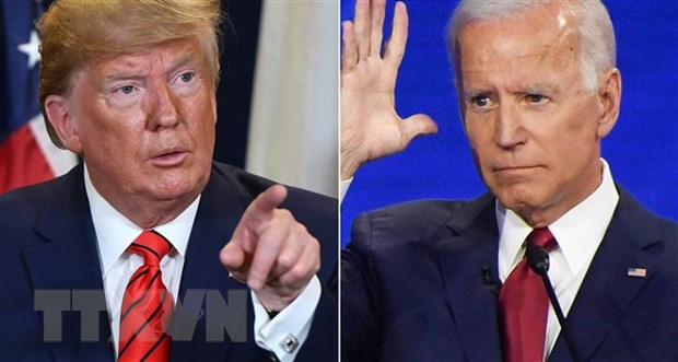 Tổng thống Mỹ Donald Trump (trái) và ứng cử viên Tổng thống Joe Biden (phải). (Ảnh: AFP/TTXVN)