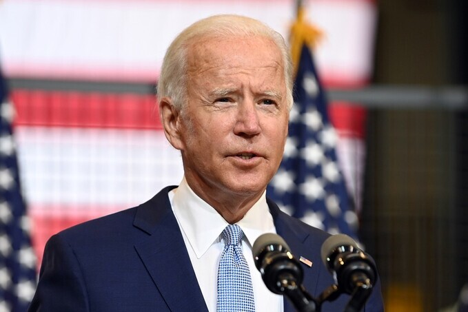 Ứng viên tổng thống đảng Dân chủ Joe Biden tại bang Pennsylvania, Mỹ, ngày 31/8. Ảnh: Reuters.
