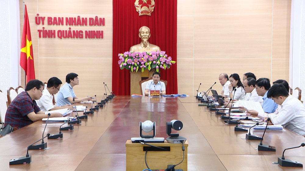 Đồng chí Nguyễn Văn Thắng, Chủ tịch UBND tỉnh chủ trì buổi làm việc