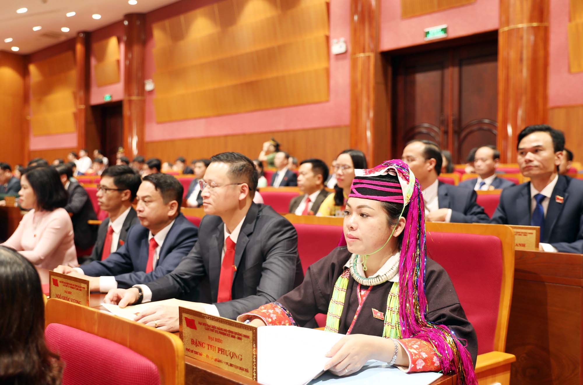 Các đại biểu dự Đại hội biểu Đảng bộ tỉnh lần thứ XV.