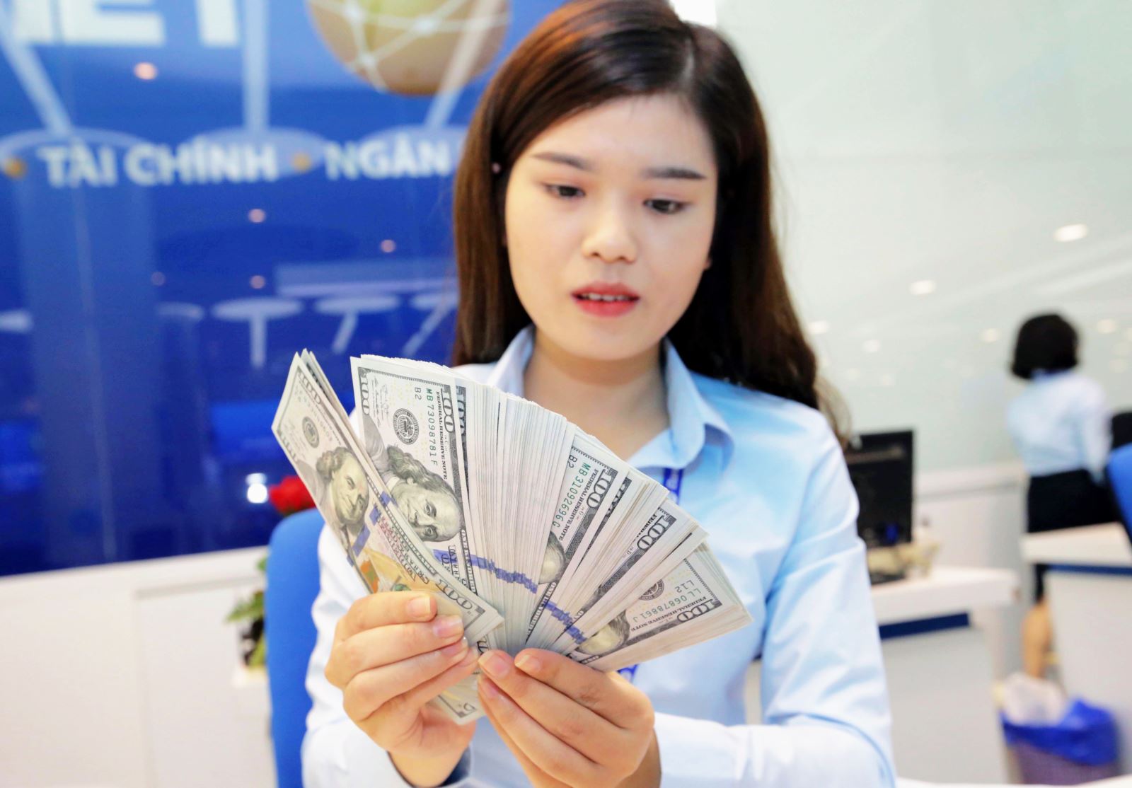 Tại các ngân hàng thương mại, sáng nay giá USD và giá đồng Nhân dân tệ (NDT) cùng tăng nhẹ. Ảnh minh họa: Trần Việt/TTXVN
