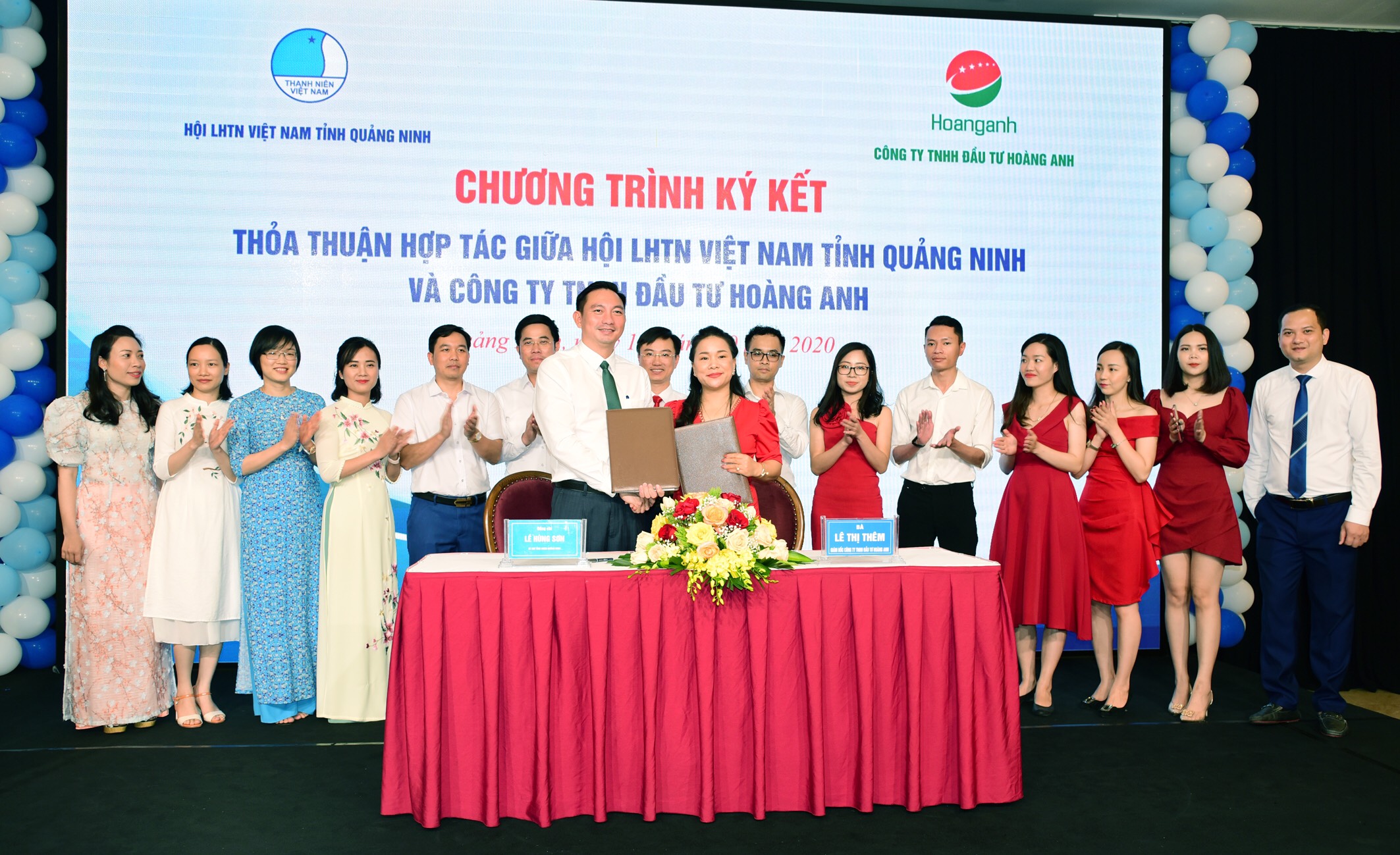 Hội LHTN Việt Nam tỉnh Quảng Ninh và Công ty TNHH Đầu tư Hoàng Anh ký kết chương trình phối hợp giai đoạn 2020 - 2022