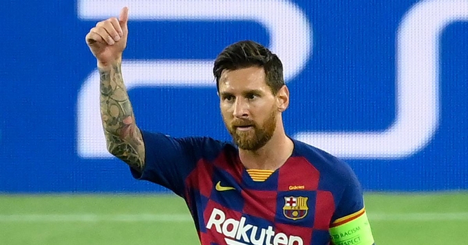 Dù góp mặt trong trận thua Bayern 2-8, Messi vẫn được đánh giá cao tại Champions League mùa trước. Ảnh: UEFA.