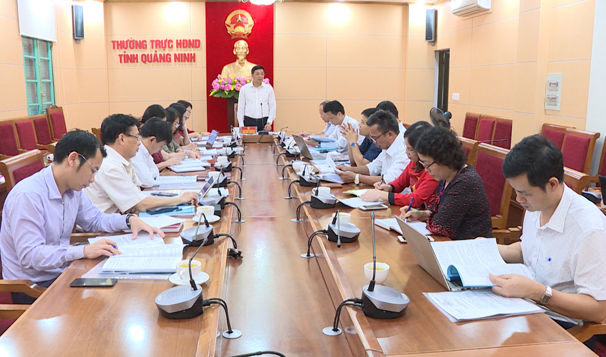 Đồng chí Nguyễn Văn Hồi, Phó Chủ tịch HĐND tỉnh phát biểu tại buổi giám sát.