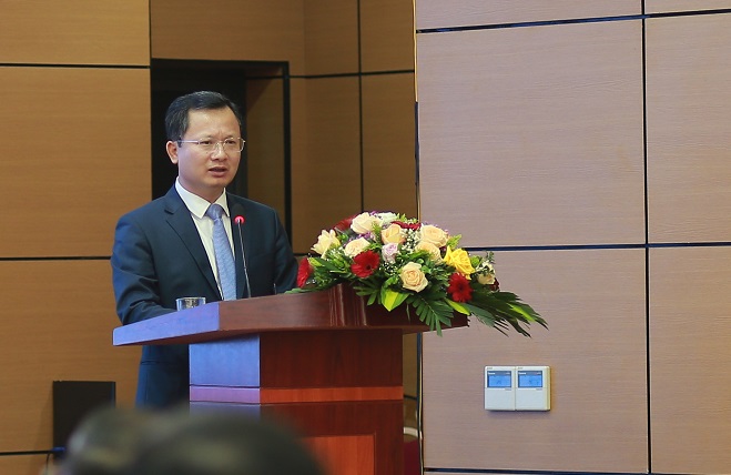 Đồng chí Cao Tường Huy, Phó Chủ tịch Thường trực UBND tỉnh phát biểu chỉ đạo tại hội nghị.