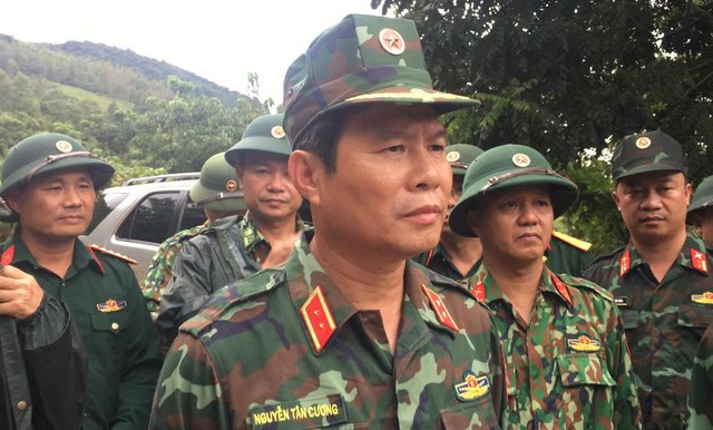 Thứ trưởng Bộ Quốc phòng Nguyễn Tân Cương đã có mặt tại hiện trường.