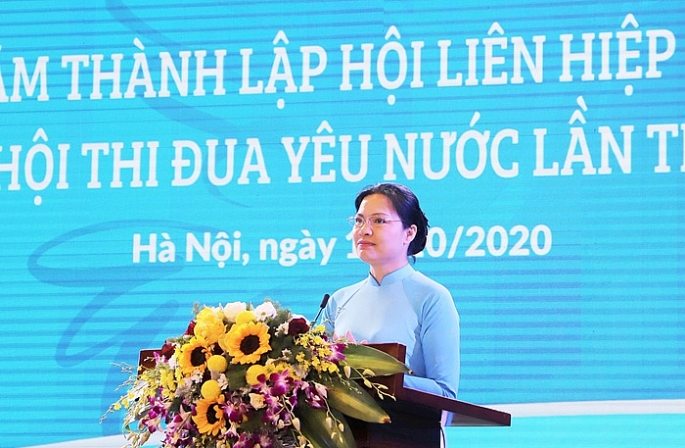Chủ tịch Hội LHPN Việt Nam phát biểu tại buổi lễ.