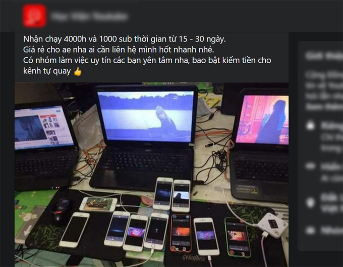 Các dịch vụ ’lách luật’ YouTube được rao công khai trên các mạng xã hội.