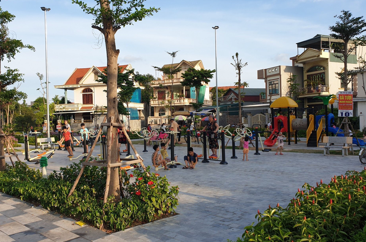 Công trình công viên cây xanh tại phường Cẩm Thành (TP Cẩm Phả) tạo thêm không gian để người dân sinh hoạt, vui chơi, tập luyện thể dục - thể thao