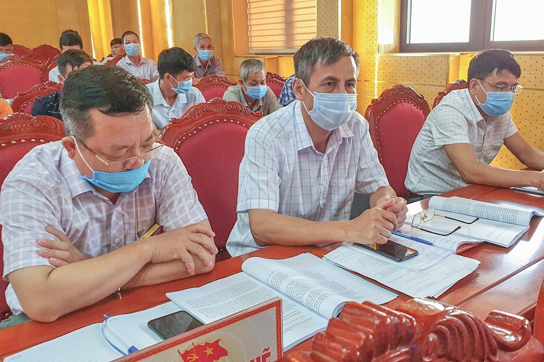 Các đại biểu huyện Hải Hà tham dự Hội nghị trao đổi kinh nghiệm về hoạt động của Ban Thanh tra nhân dân và Ban Giám sát đầu tư của cộng đồng, tháng 8/2020.