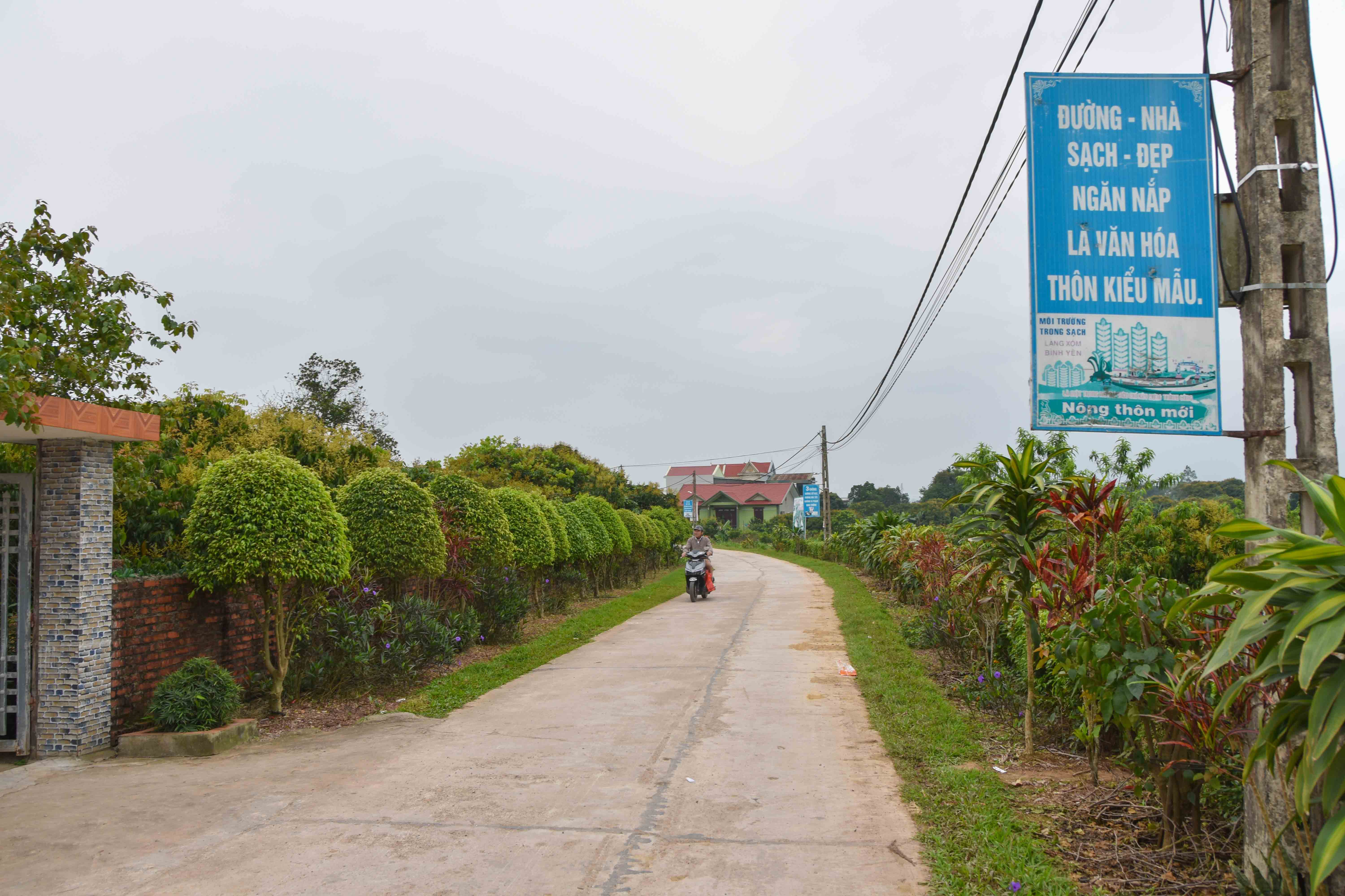 Một đoạn đường NTM tại thôn Hải Đông, xã Quảng Thành, huyện Hải Hà.