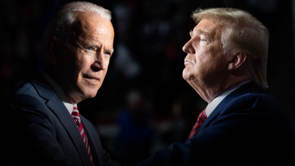 Hai ứng viên Tổng thống Mỹ năm 2020 Trump và Biden. Ảnh: Getty