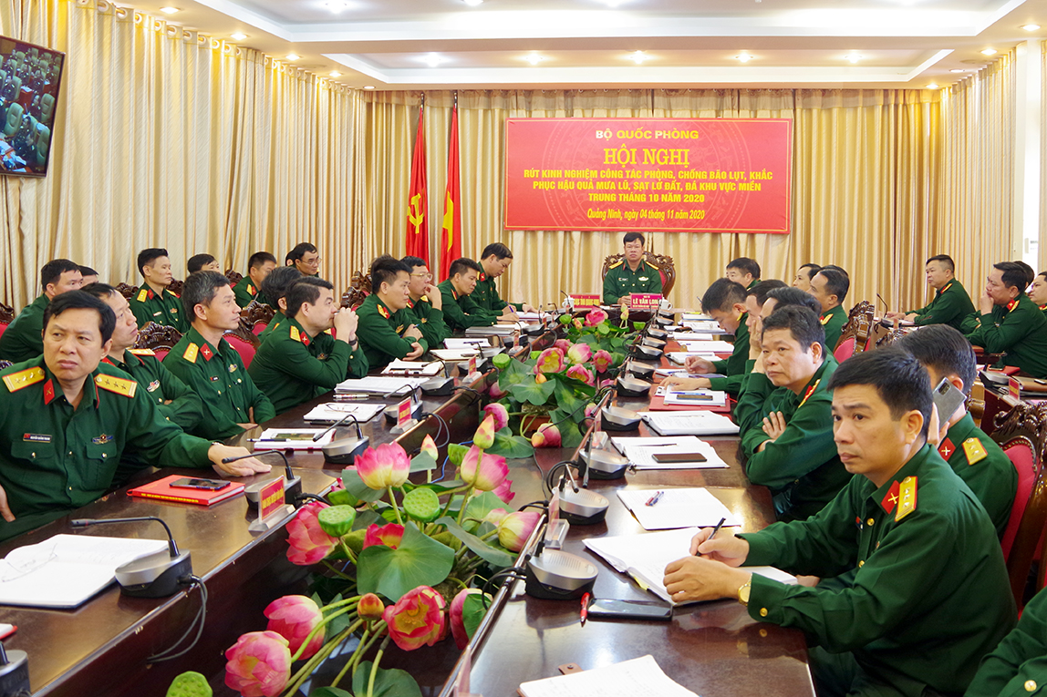 Quang cảnh tại điểm cầu Bộ CHQS tỉnh Quảng Ninh.