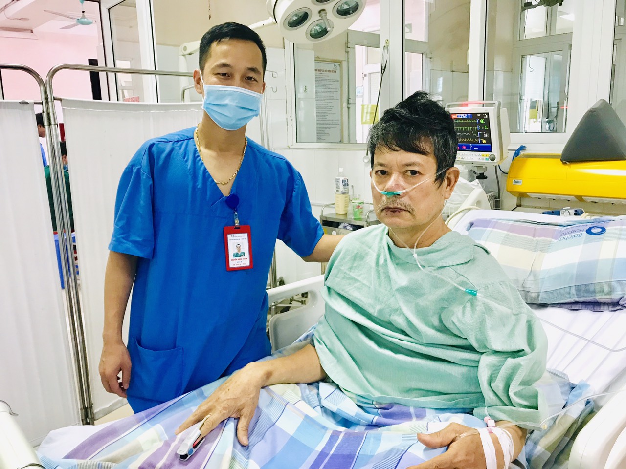 Bệnh nhân sốc tim hồi phục sau thực hiện kỹ thuật ECMO tại Bệnh viện Bãi Cháy
