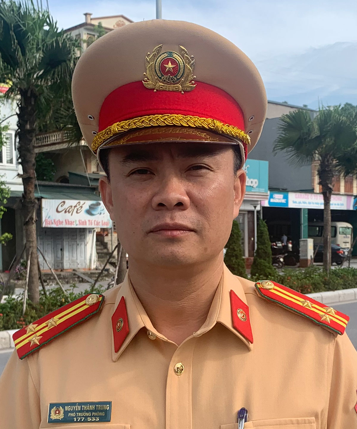 Thượng tá Nguyễn Thành Trung, Phó Trưởng phòng CSGT đường bộ, đường sắt Công an tỉnh Quảng Ninh. 