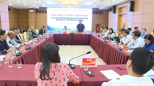 Quang canh Hội thảo tư vấn, phản biện Đề án phát triển nguồn nhân lực Quảng Ninh
