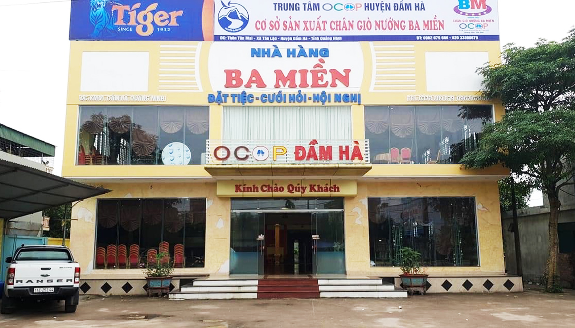 Nhà hàng Ba Miền tại thôn Tân Mai, xã Tân Lập, huyện Đầm Hà.