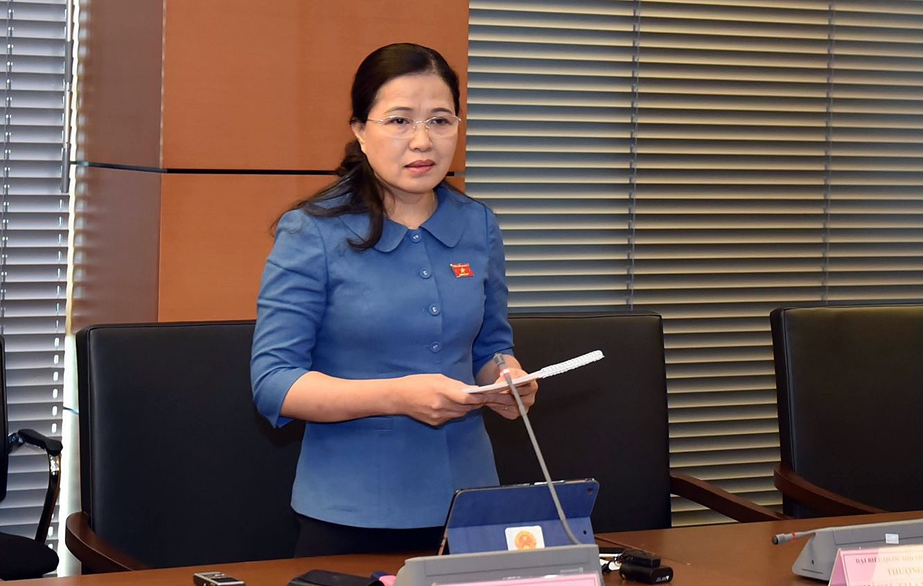 Đại biểu Đỗ Thị Lan, Ủy viên Thường trực Ủy ban về các vấn đề xã hội của Quốc hội khóa XIV, ĐBQH tỉnh Quảng Ninh đã chất vấn thành viên Chính phủ về vấn đề đầu tư kè biên giới.