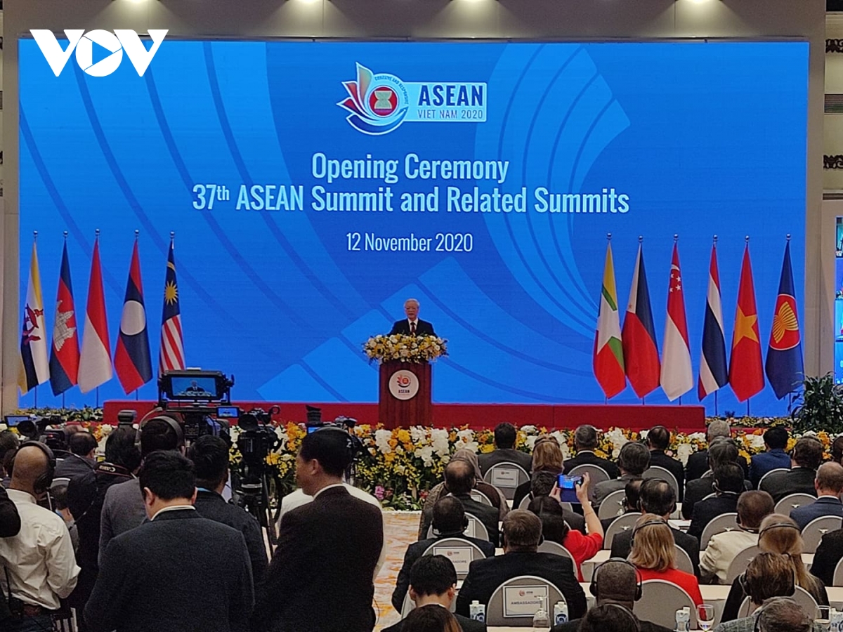 Tổng Bí thư, Chủ tịch nước Nguyễn Phú Trọng phát biểu chào mừng Hội nghị cấp cao ASEAN lần thứ 37.