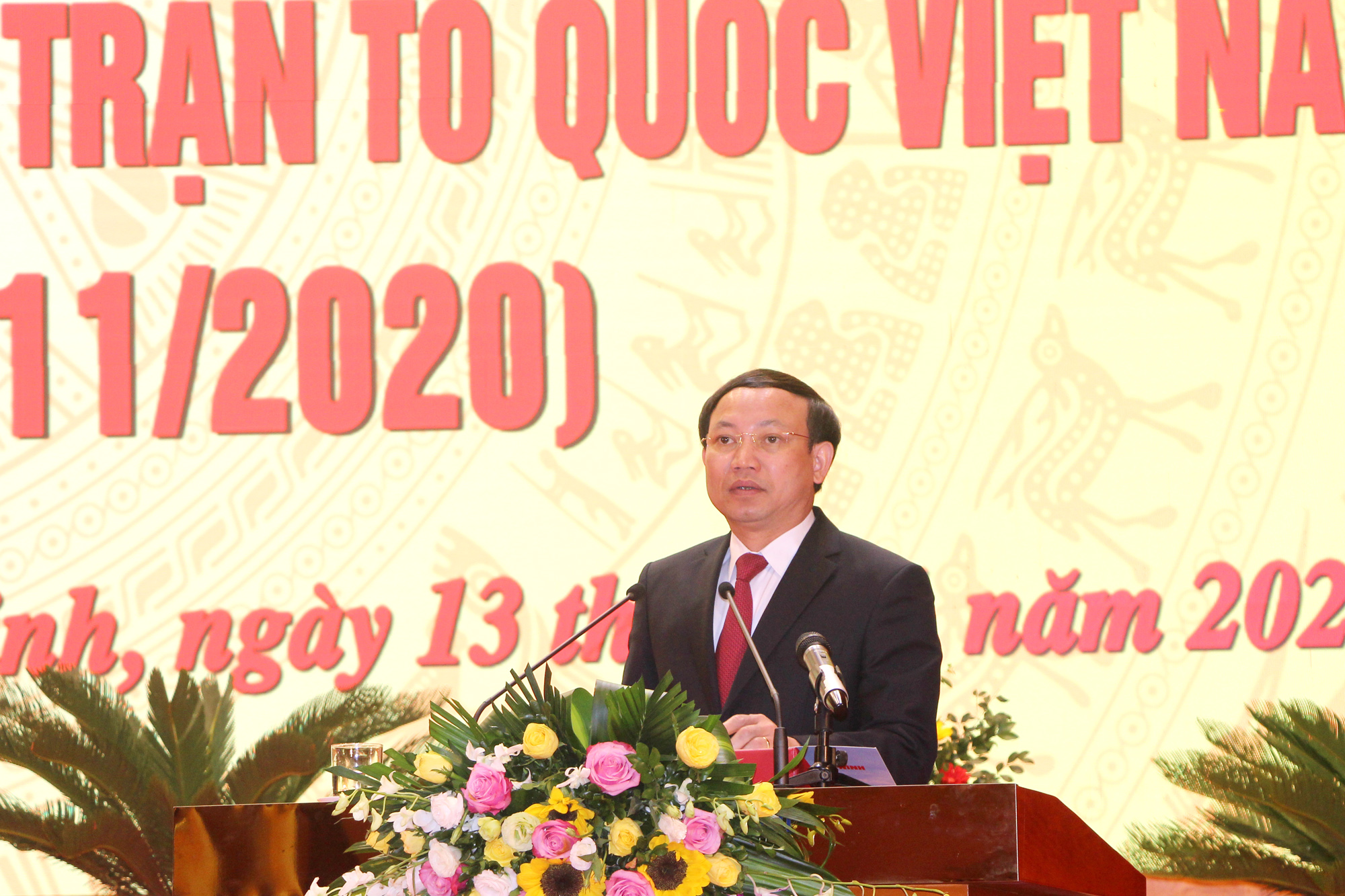 Đồng chí Nguyễn Xuân Ký, Bí thư Tỉnh ủy, Chủ tịch HĐND tỉnh, phát biểu tại lễ kỷ niệm.