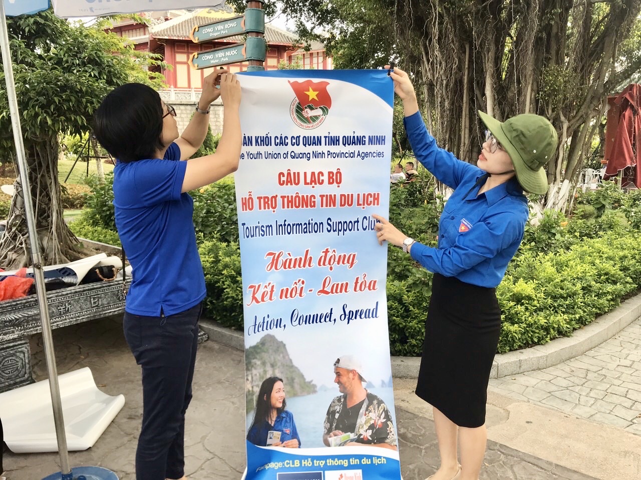 CLB hỗ trợ thông tin du lịch của Đoàn khối các cơ quan tỉnh tích cực tuyên truyền, quảng bá tiềm năng du lịch Quảng Ninh.