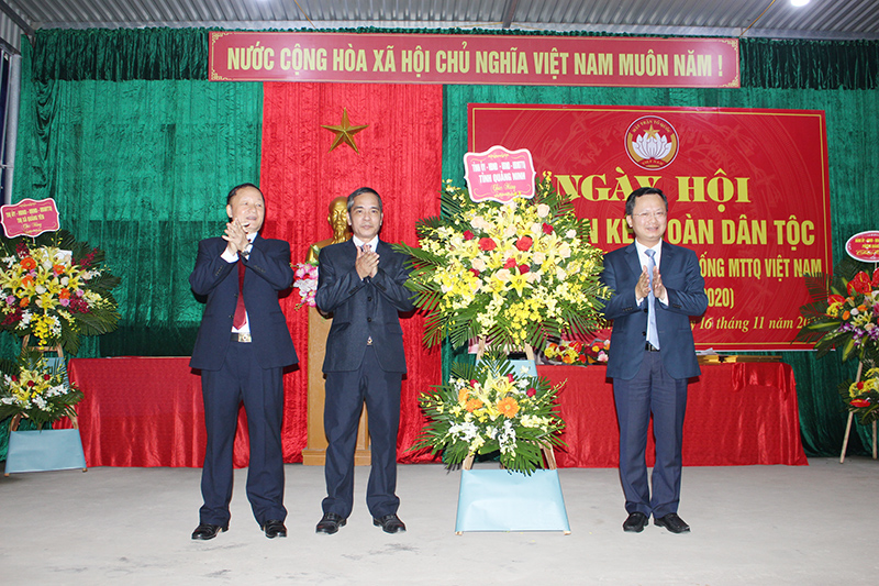 Đồng chí Cao Tường Huy, Ủy viên BTV Tỉnh ủy, Phó Chủ tịch Thường trực UBND Tỉnh phát biểu tại Ngày hội.