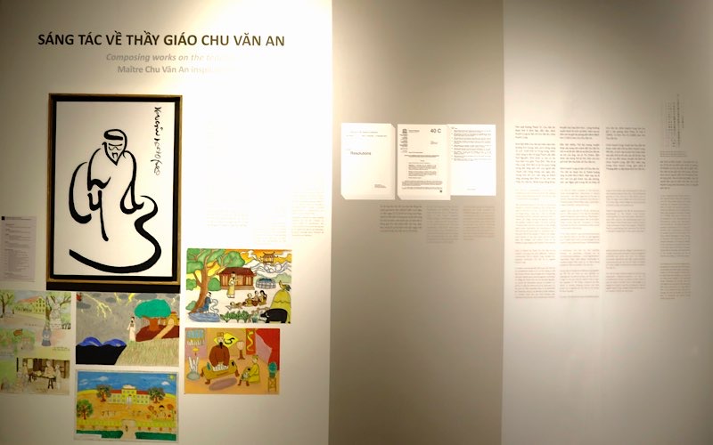 Một số tác phẩm sáng tác về thầy Chu Văn An của các em học sinh
