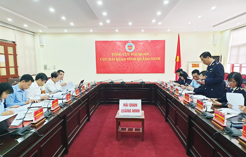 Cục Hải quan tỉnh làm việc với Đoàn kiểm tra của Tỉnh ủy về việc triển khai Nghị quyết Đại hội Đảng bộ tỉnh lần thứ XV, nhiệm kỳ 2020-2025.