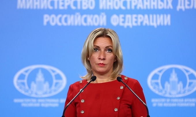 Người phát ngôn Bộ Ngoại giao Nga Maria Zakharova. Ảnh: Russian Foreign Ministry.