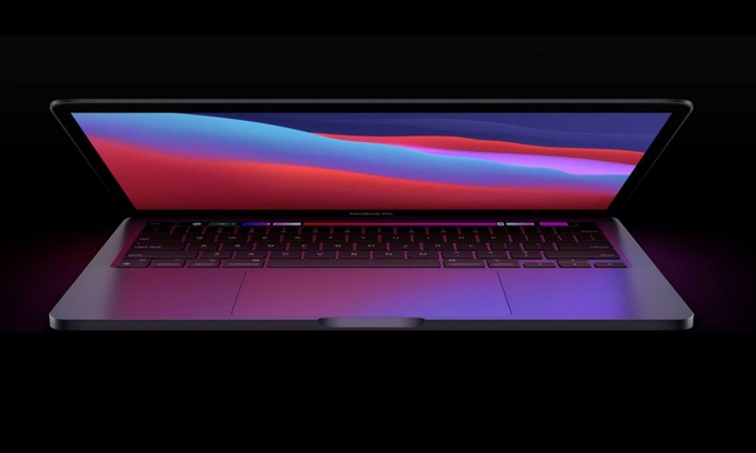 Mẫu Macbook Pro 13 dùng chip M1. Ảnh: Apple.