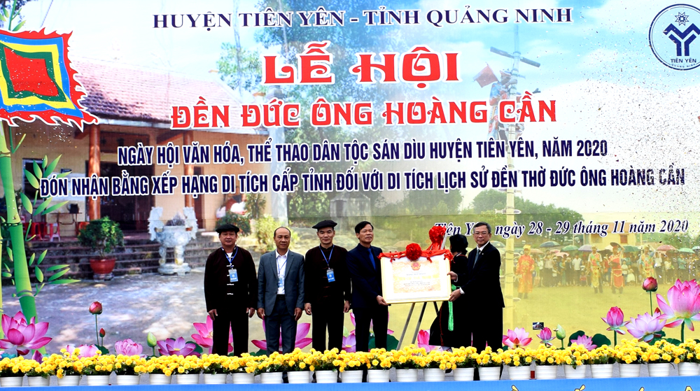 Năm nay, huyện Tiên Yên và xã Hải Lạng vinh dự đón nhận xếp hạng di tích cấp tỉnh với di tích đền thờ Đức ông Hoàng Cần