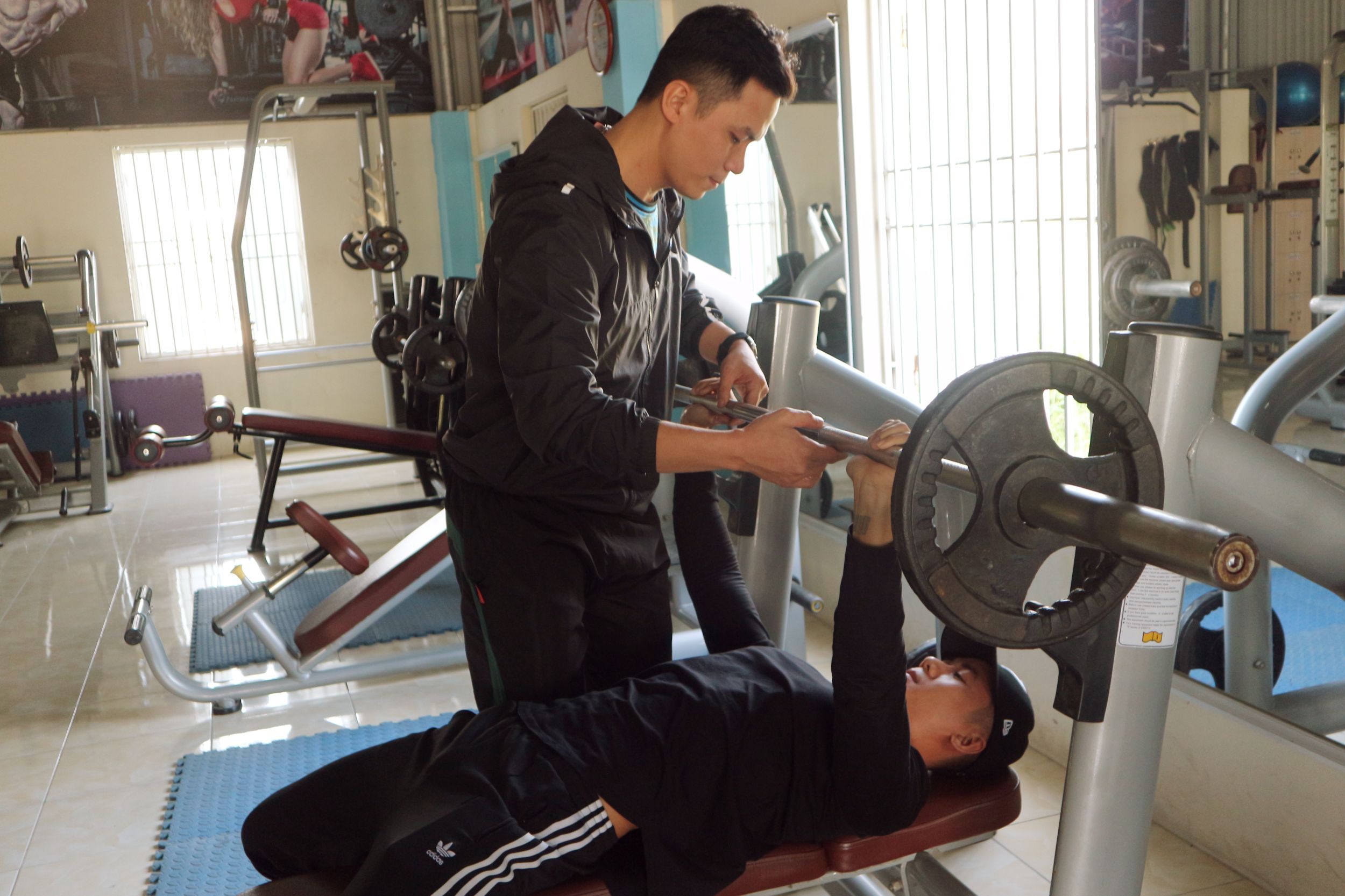 Phòng taaph Gym của Đinh Tiến Huy sau 3 năm hoạt động đã dần đi vào ổn định