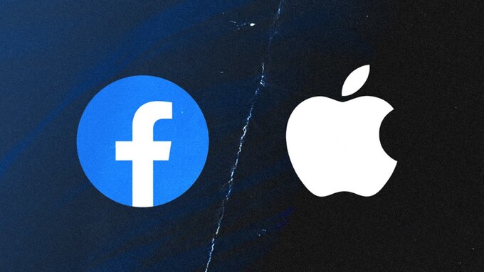 Facebook và Apple có nhiều bất đồng thời gian qua. Ảnh: Adweek.