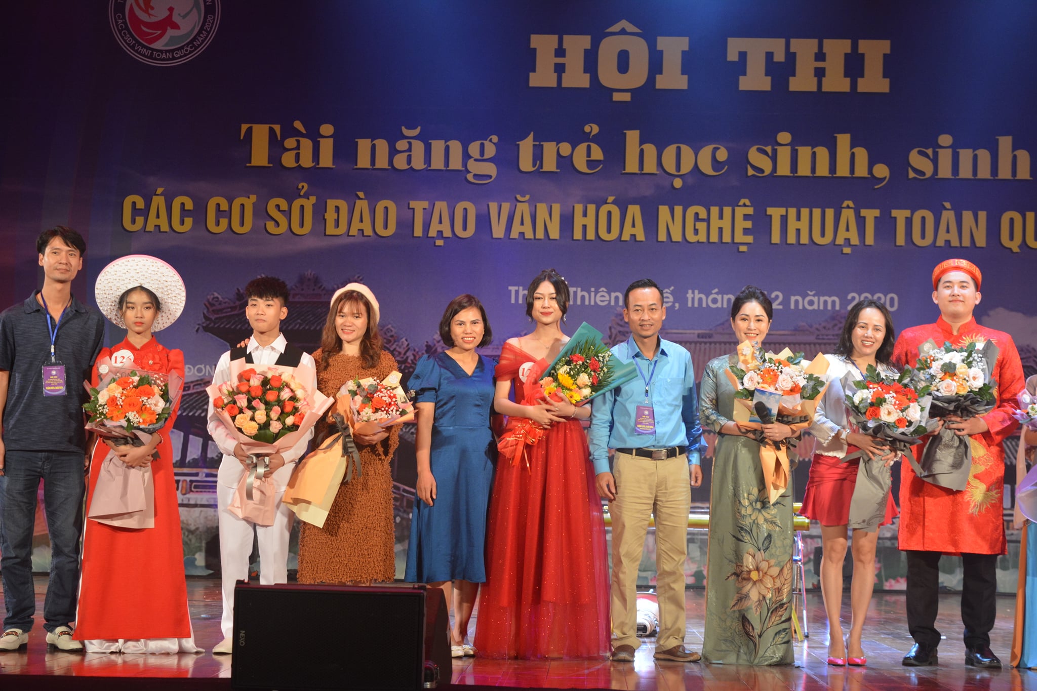 Các thí sinh đoàn Quảng Ninh tại hội thi.