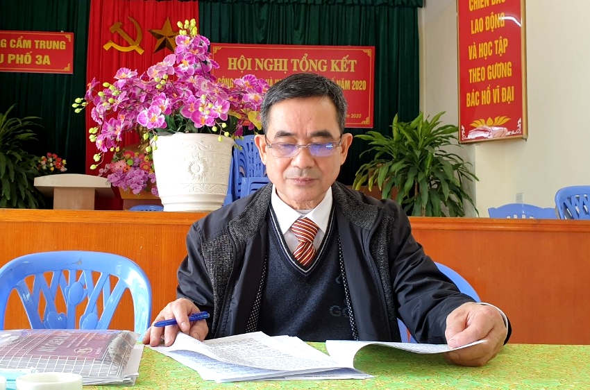 Ông Võ Thanh Tịnh, Bí thư Chi bộ khu phố 3A, phường Cẩm Trung.