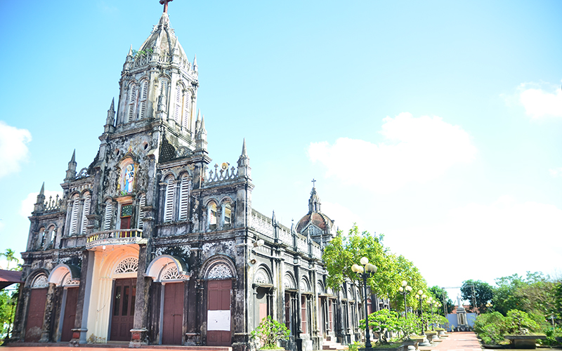 Một nhà thờ nhỏ tại huyện Hải Hậu.