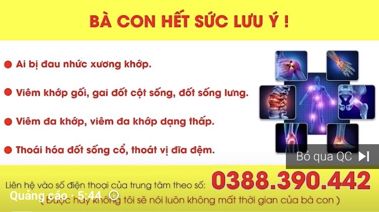 Quảng cáo thực phẩm chức năng đội lốt thuốc đông y tràn lan trên YouTube nhiều ngày qua. Ảnh: chụp màn hình