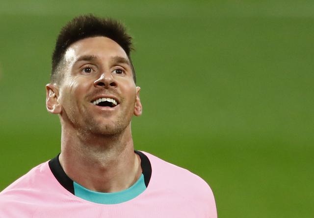 Messi kết thúc năm 2020 với bàn thứ 644 cho Barca, phá kỷ lục lập công nhiều nhất cho một CLB của Pele. Ảnh: Reuters.