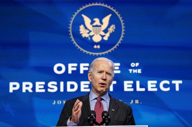 Tổng thống đắc cử Joe Biden. (Ảnh: Reuters)