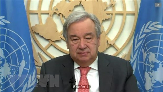 Tổng thư ký Liên hợp quốc Antonio Guterres. (Ảnh: Hữu Thanh/TTXVN)
