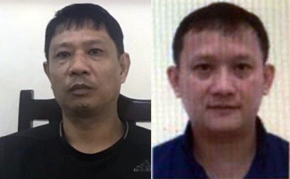 Bị can Bùi Quốc Việt (trái) là anh trai của Bùi Quang Huy (phải). Ảnh: Bộ Công an.