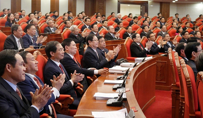 Hình ảnh tại Hội nghị lần thứ 14 Ban Chấp hành Trung ương Đảng khóa XII.