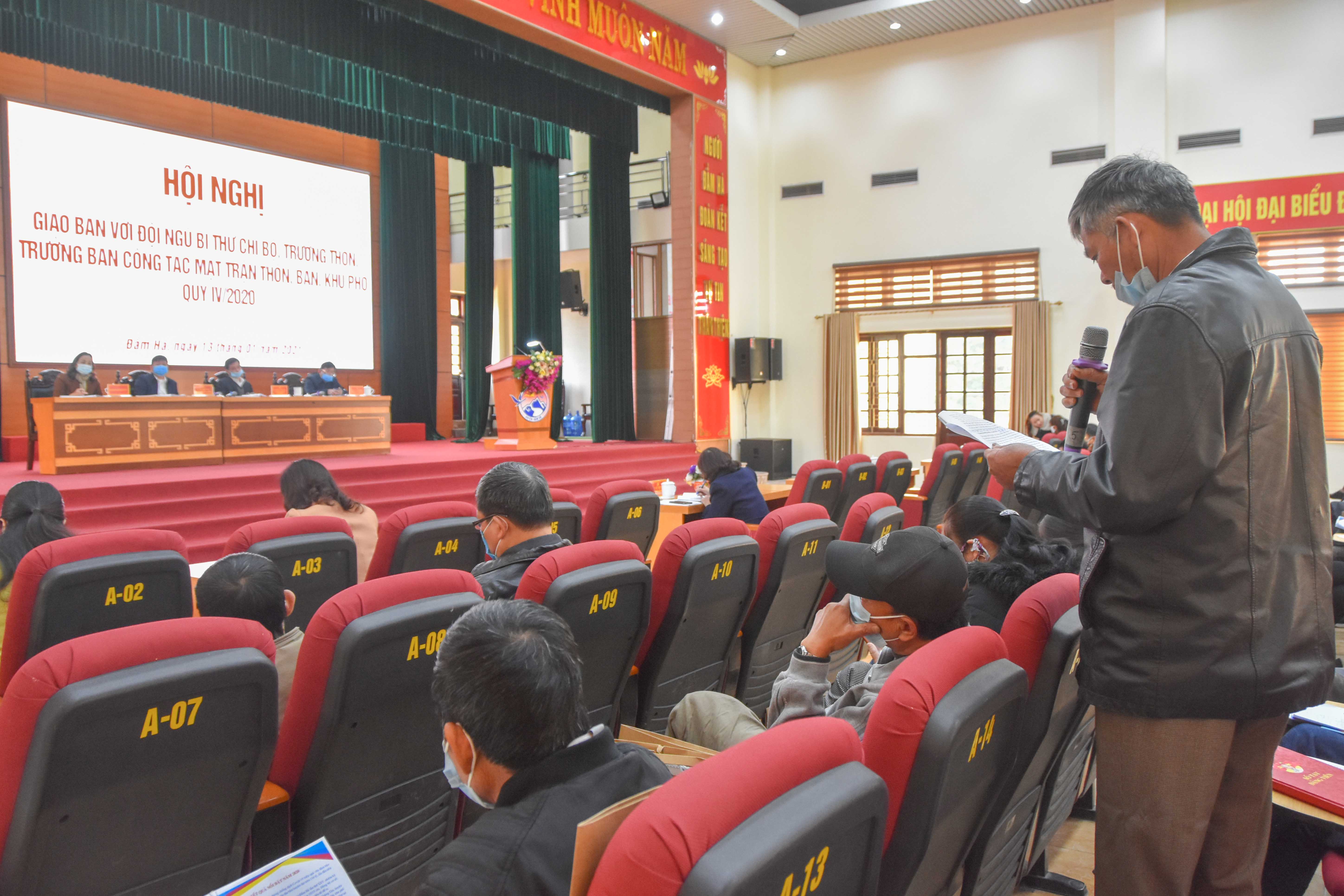 Thường trực Huyện ủy Đầm Hà tổ chức Hội nghị giao ban với đội ngũ Bí thư chi bộ, Trưởng thôn, Trưởng ban công tác mặt trận thôn, bản, khu phố về nhiệm vụ năm 2021.