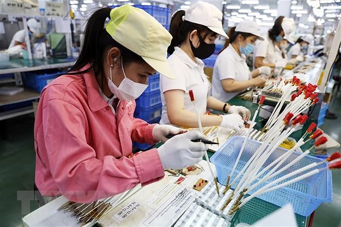 Việt Nam trở thành một trong những quốc gia có tỷ lệ tăng trưởng kinh tế cao, ổn định. (Ảnh: Danh Lam/TTXVN)