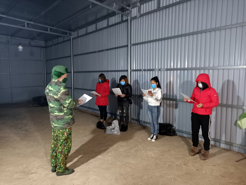 Đội Tuần tra Kiểm soát của Đồn Biên phòng Bắc Sơn bắt giữ, lập biên bản 4 đối tượng nhập cảnh trái phép.