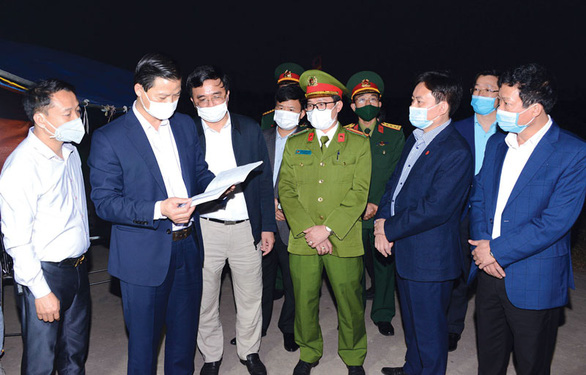 Lãnh đạo tỉnh Bắc Ninh đi kiểm tra công tác phòng chống dịch - Ảnh: Cổng TTĐT Bắc Ninh